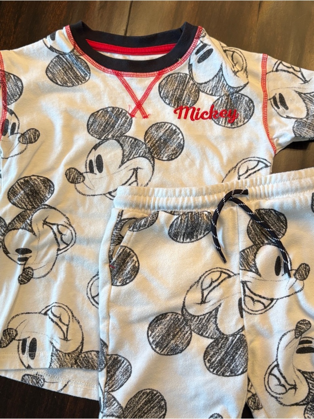 Disney Mickey Mouse top and shorts set